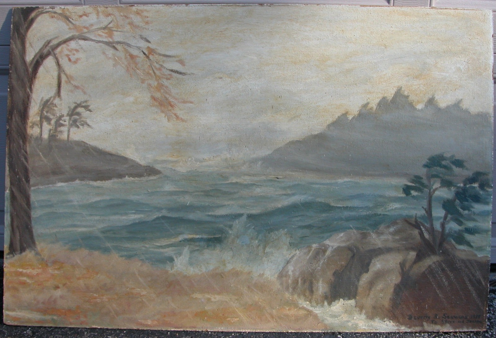 Signed BEVERLY SEAMANS Listed CAPE COD Artist 24\ Signed BEVERLY SEAMANS Listed CAPE COD Artist 24\