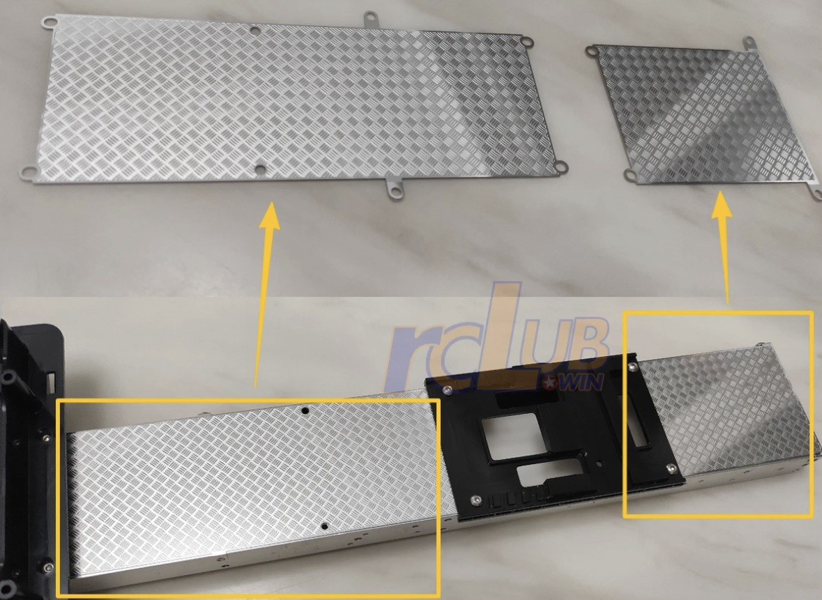 Metal Rail Cover Plate for 1/14 Tamiya RC Truck King Hauler 56344