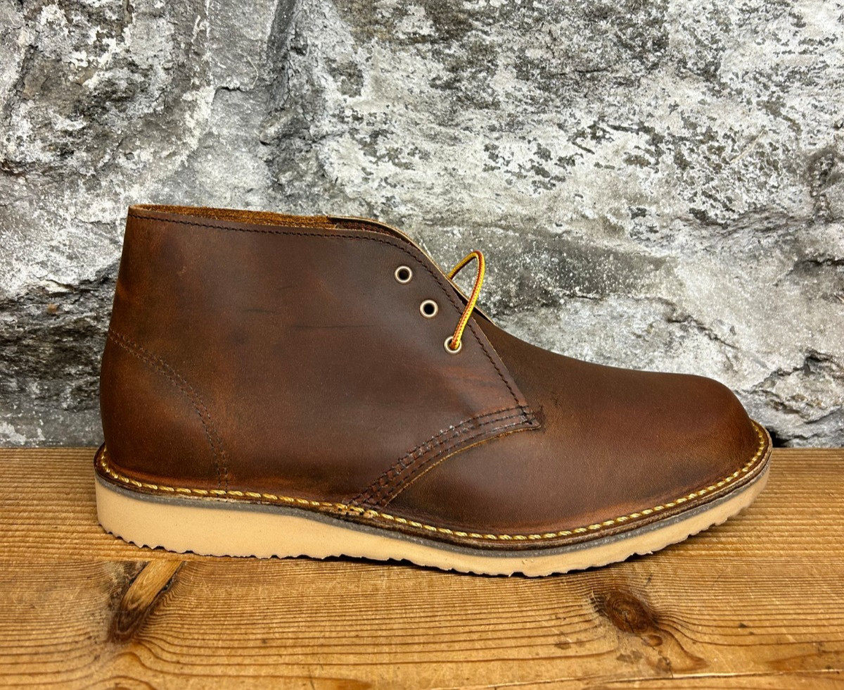 RED WING WEEKENDER CHUKKA MEN\'S CHUKKA IN COPPER ROUGH & TOUGH LEATHER 3622 NIB