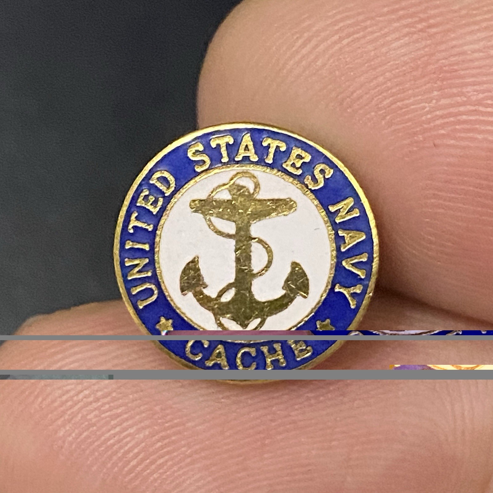 Vtg United States Navy Cache Pin Vtg United States Navy Cache Pin
