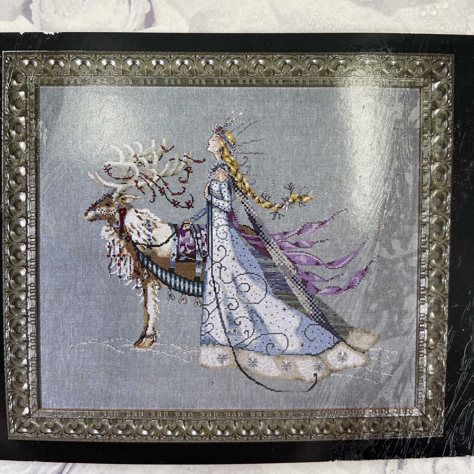 Mirabilia Cross Stitch Kit ~ Complete w/Linen~ THE SNOW QUEEN - MD143