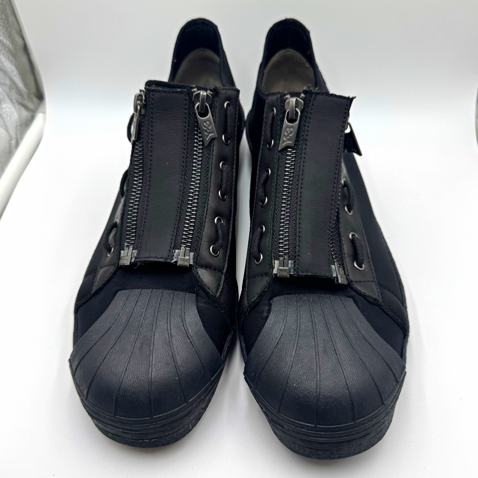adidas Y-3 Super Zip S82168 Yohji Yamamoto Black Sneakers Men\'s Size 10