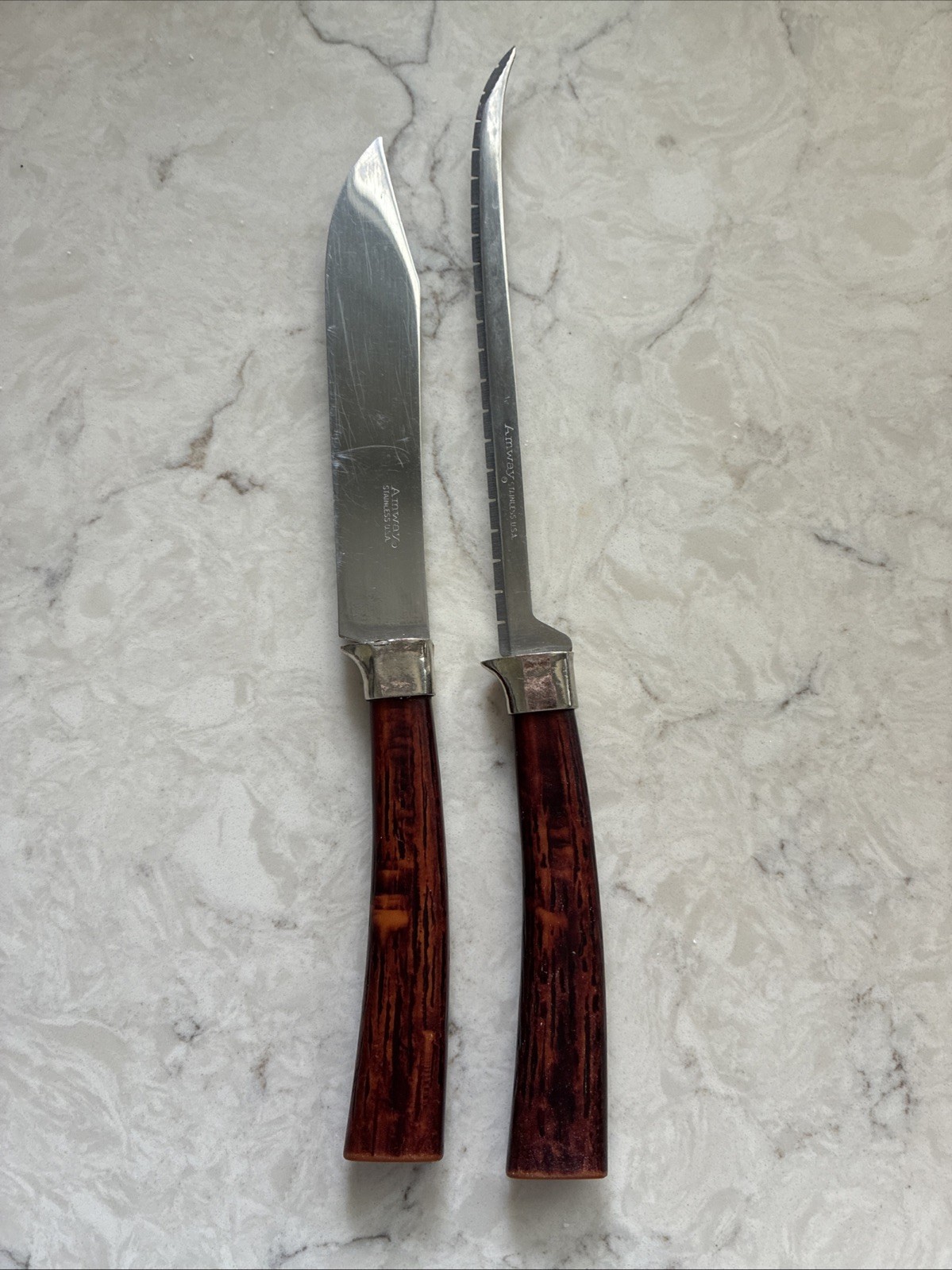 Vintage Amway Frontier Forge Kitchen Tomato Sandwich Knife Stainless Steel Lot 2