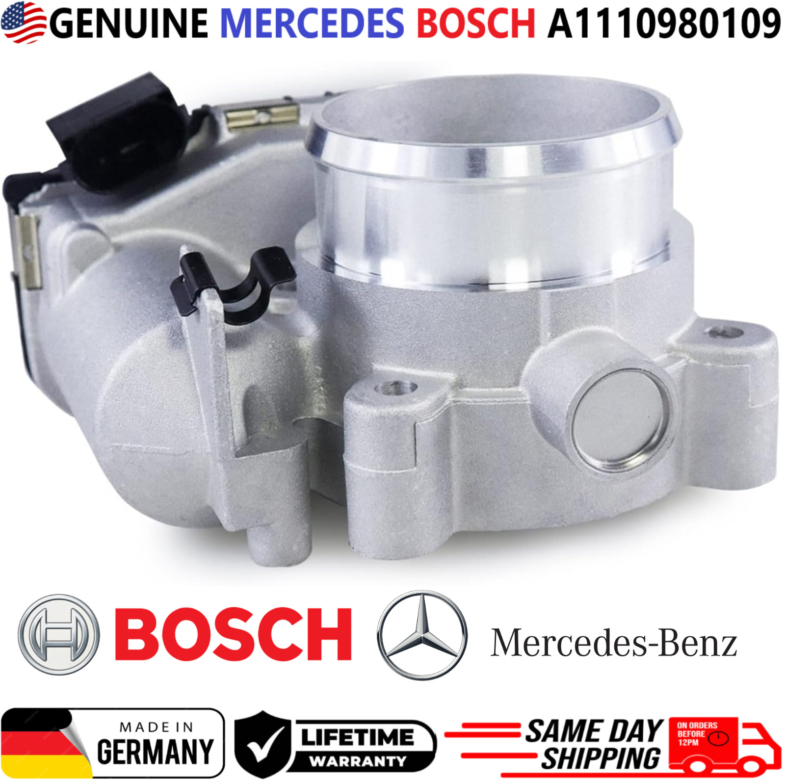 GENUINE BOSCH A1110980109 Throttle Body For 2000-2005 Mercedes-Benz C230 SLK230