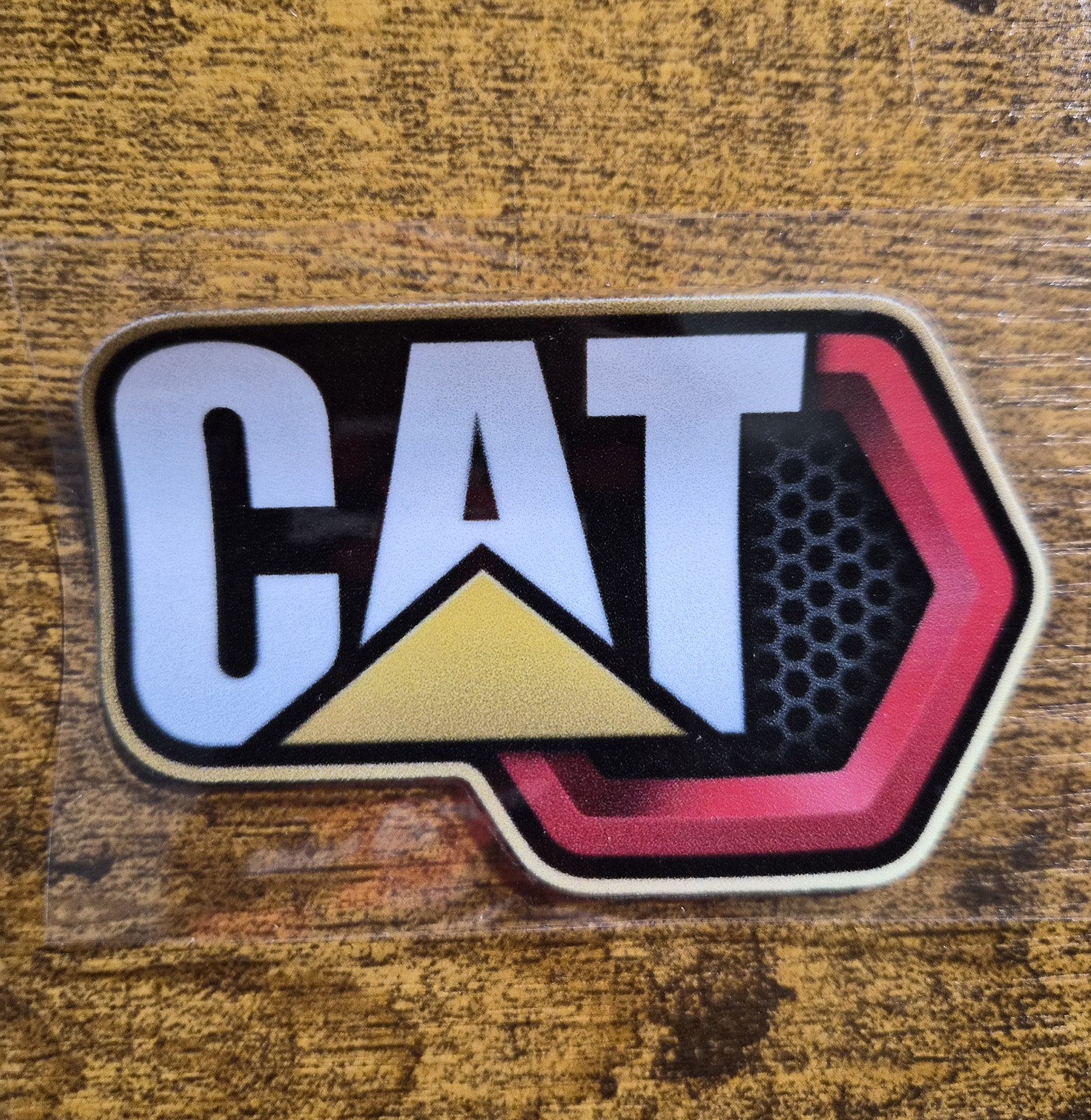 CATERPILLAR HEX DECAL 3 in.  UV DTF Decal Sticker waterproof USA NOT VINYL 