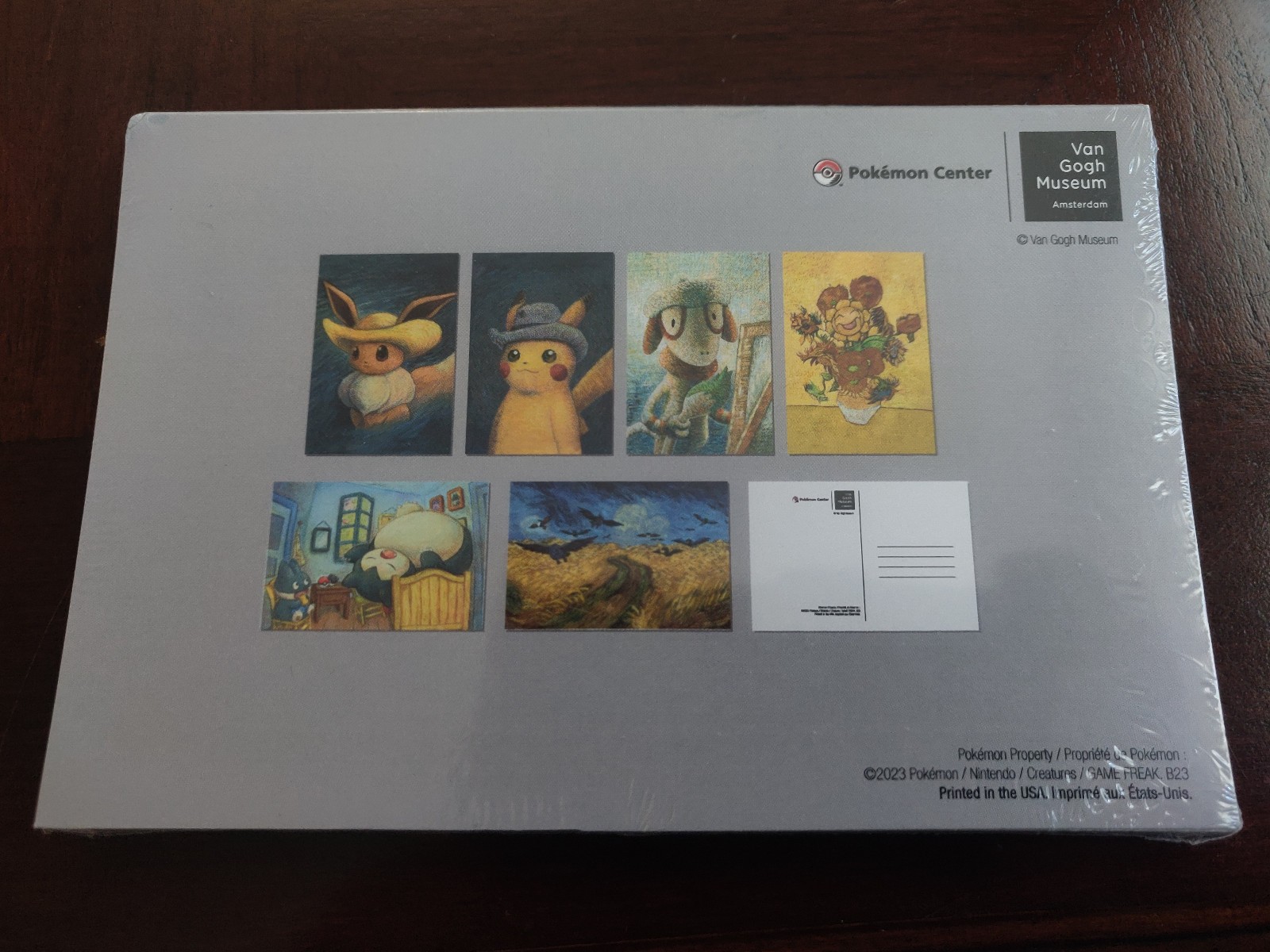Pokemon Center Original Van Gogh Museum Pokémon Inspired Paintings Postcard 12PK