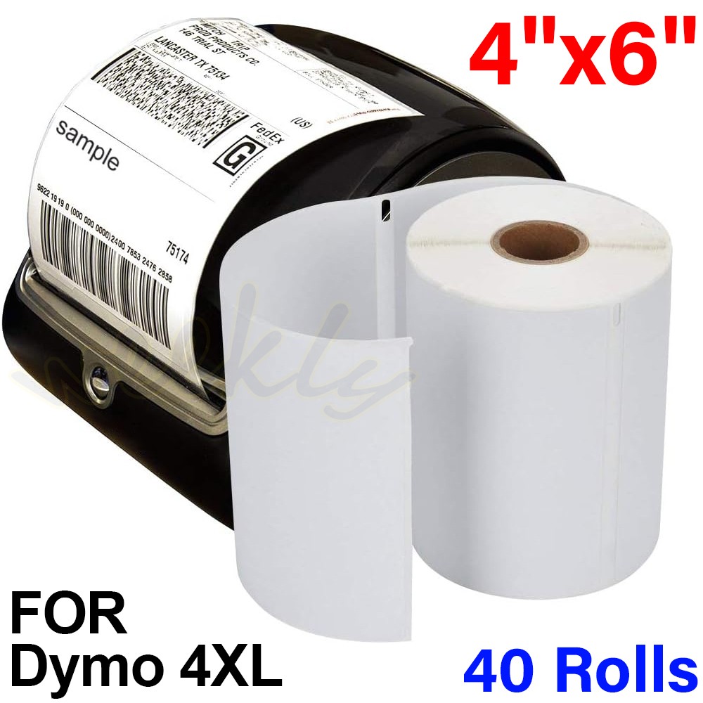 40 Roll Dymo 4XL LabelWriter Direct Thermal Shipping Labels 1744907 4x6 220/Roll