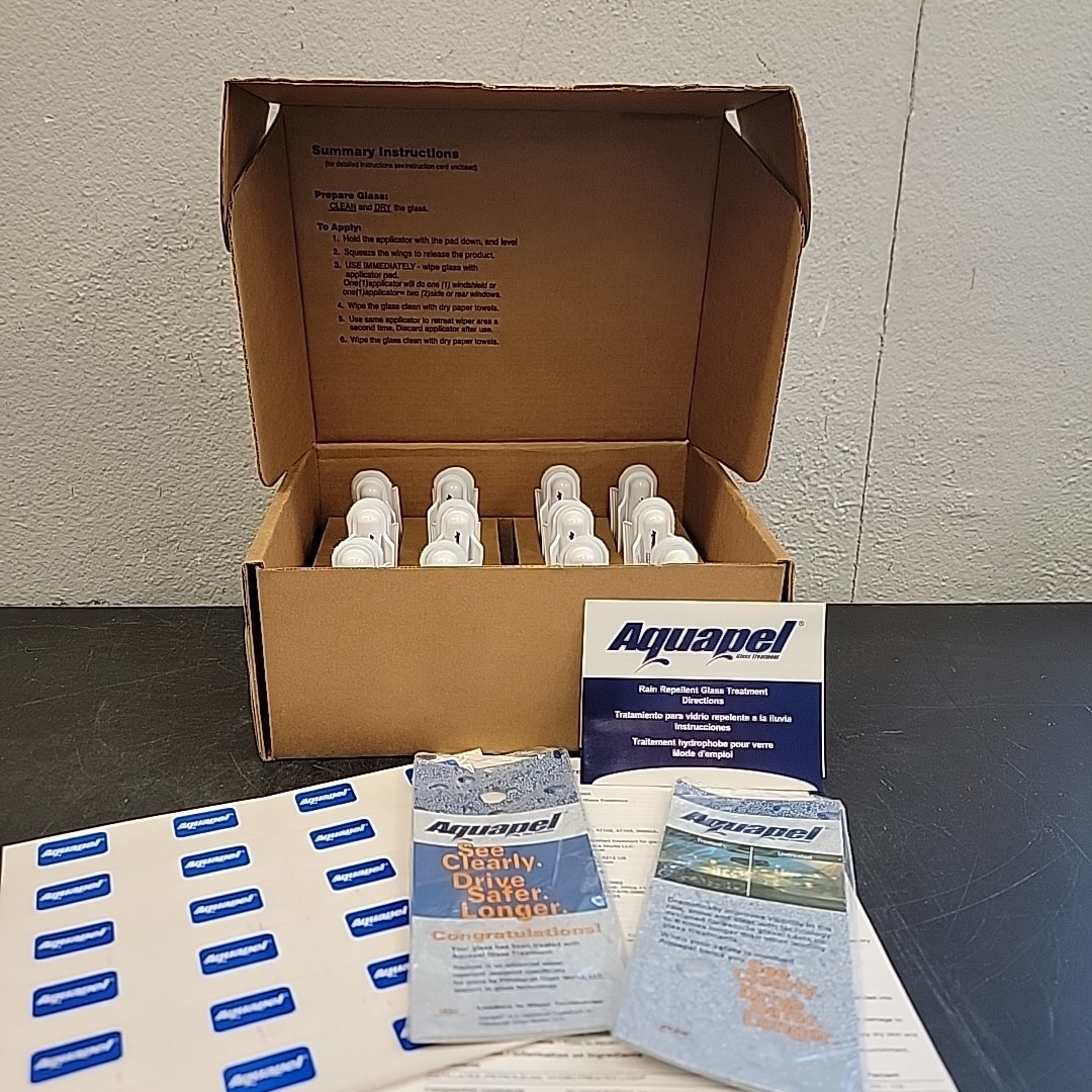 Box of 24 - Aquapel Professional Glass Treatment Rain Repellent Applicators