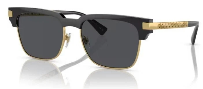 VERSACE | NEW | 4447 | 4447 GB1 - 87 | 55 | BLACK | DARK GREY | NON POLARIZED