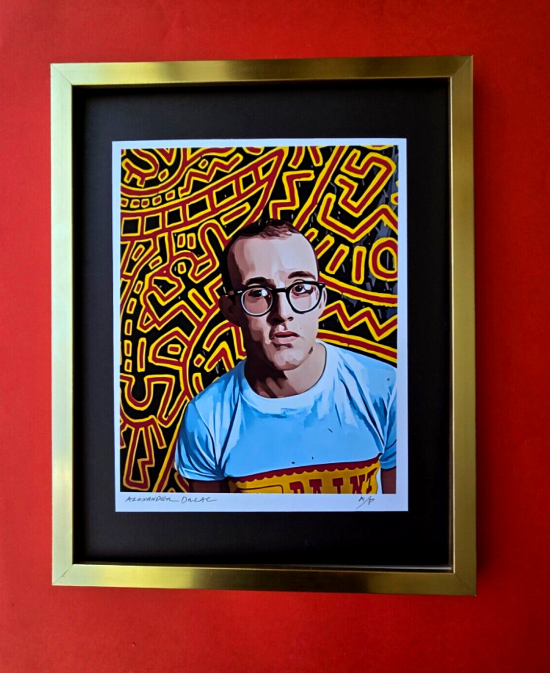 🔥ALEXANDER DULAC |  KEITH HARING Hand Signed Authentic Print COA/AP