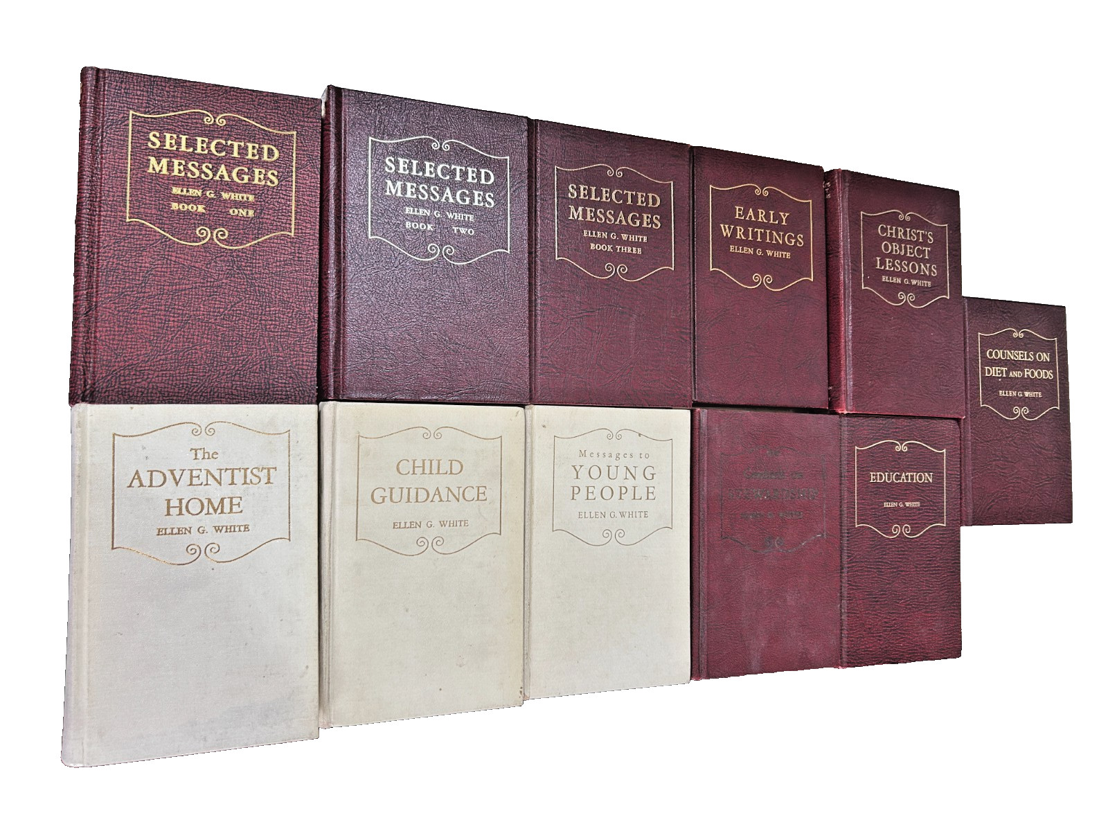 Lot of 11 Ellen G White Christian Home Library/Spirit of Prophecy Assorted Books