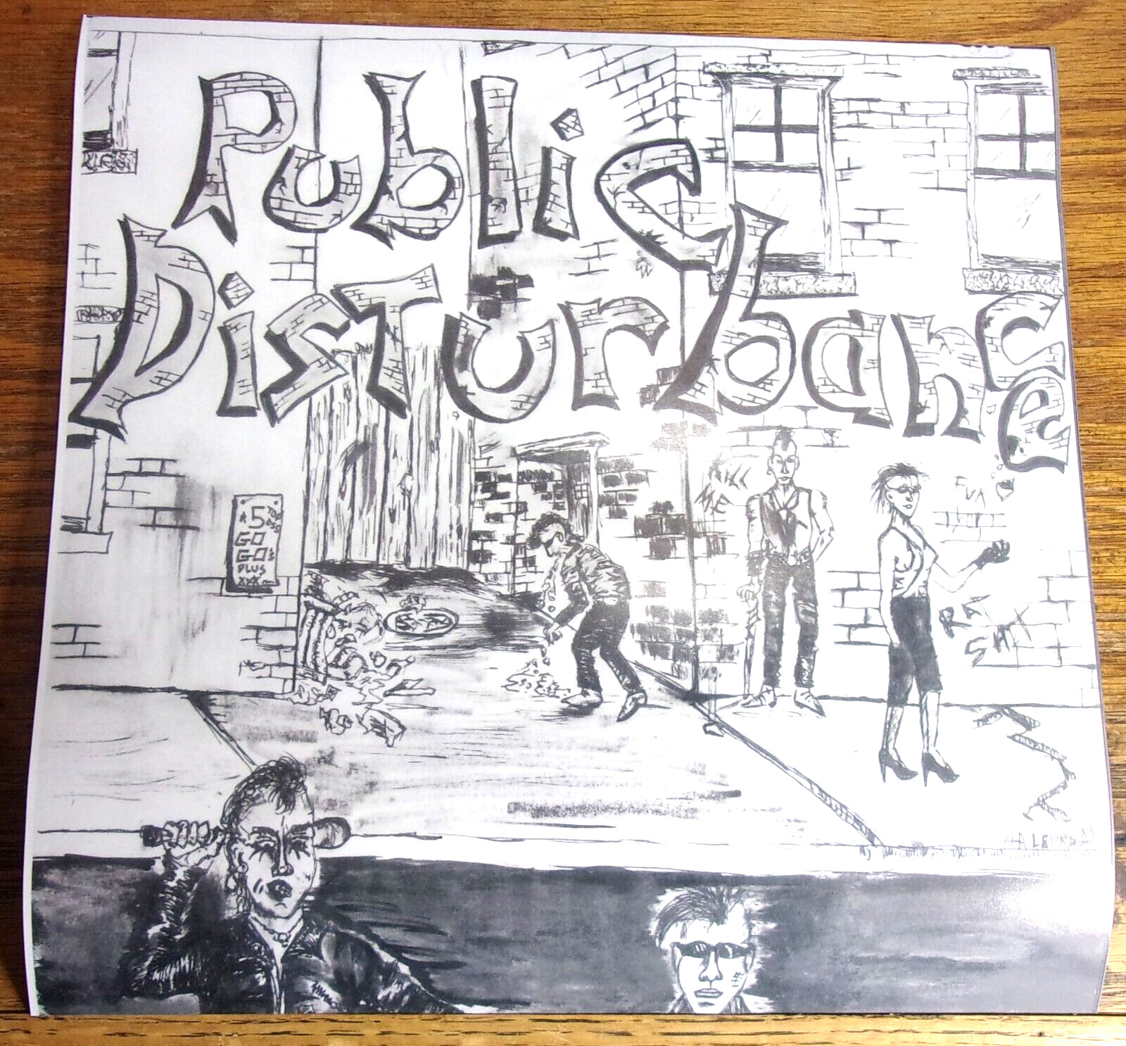 Public Disturbance LP Mutha Records Just the Covers / Slicks Only *NO RECORD * Public Disturbance LP Mutha Records Just the Covers / Slicks Only *NO RECORD *