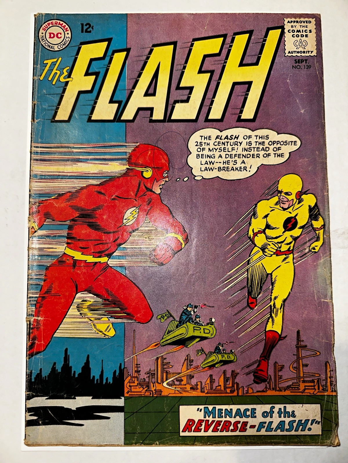 DC Comics The Flash #139 (1963) Silver Age 1st Reverse-Flash DC Comics The Flash #139 (1963) Silver Age 1st Reverse-Flash
