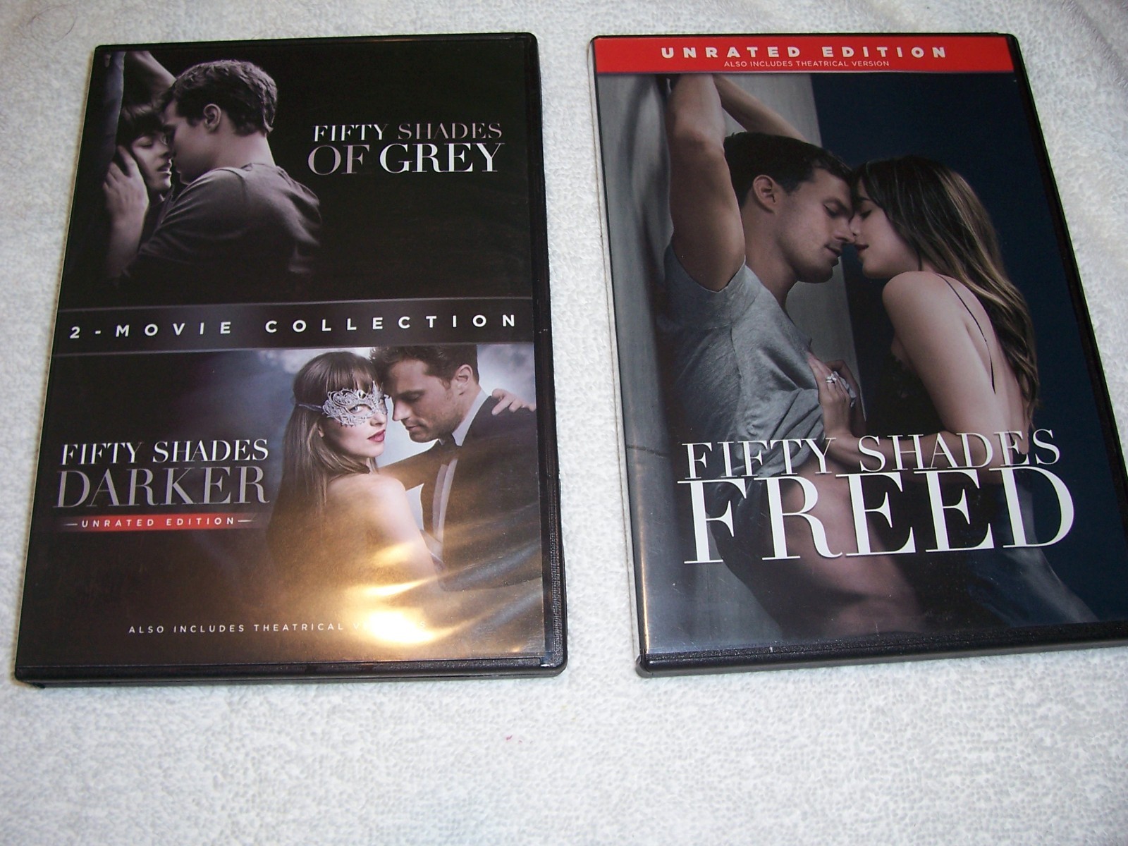 FIFTY SHADES OF GREY - 3 MOVIE COLLECTION - DVD - ALL DISCS VERY GOOD CONDITION