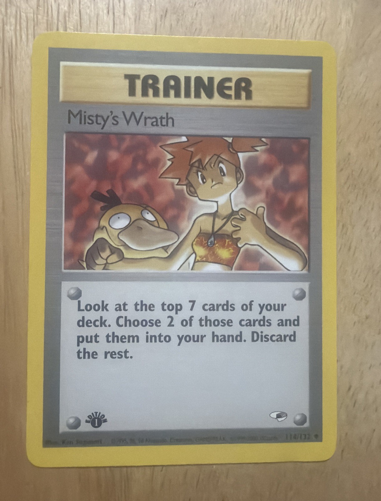Misty\'s Wrath 114/132 Gym Heroes Regular LP Misty\'s Wrath 114/132 Gym Heroes Regular LP