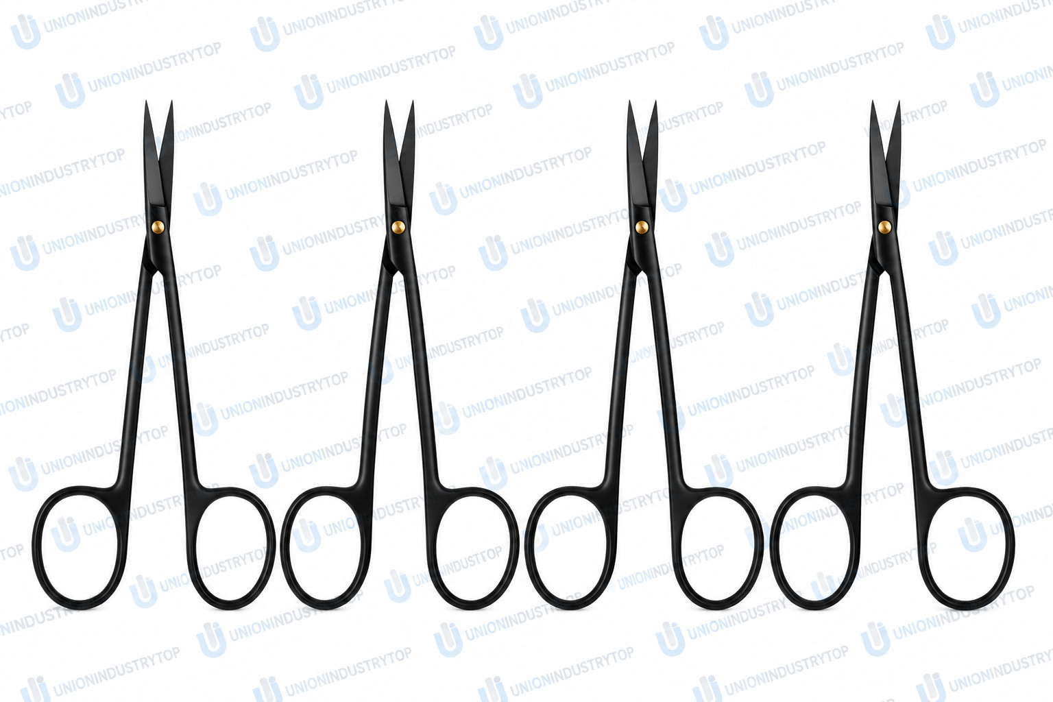 X4 Pc hu-friedy S17SCX Iris, Straight/Delicate, Super-Cut, Black Line