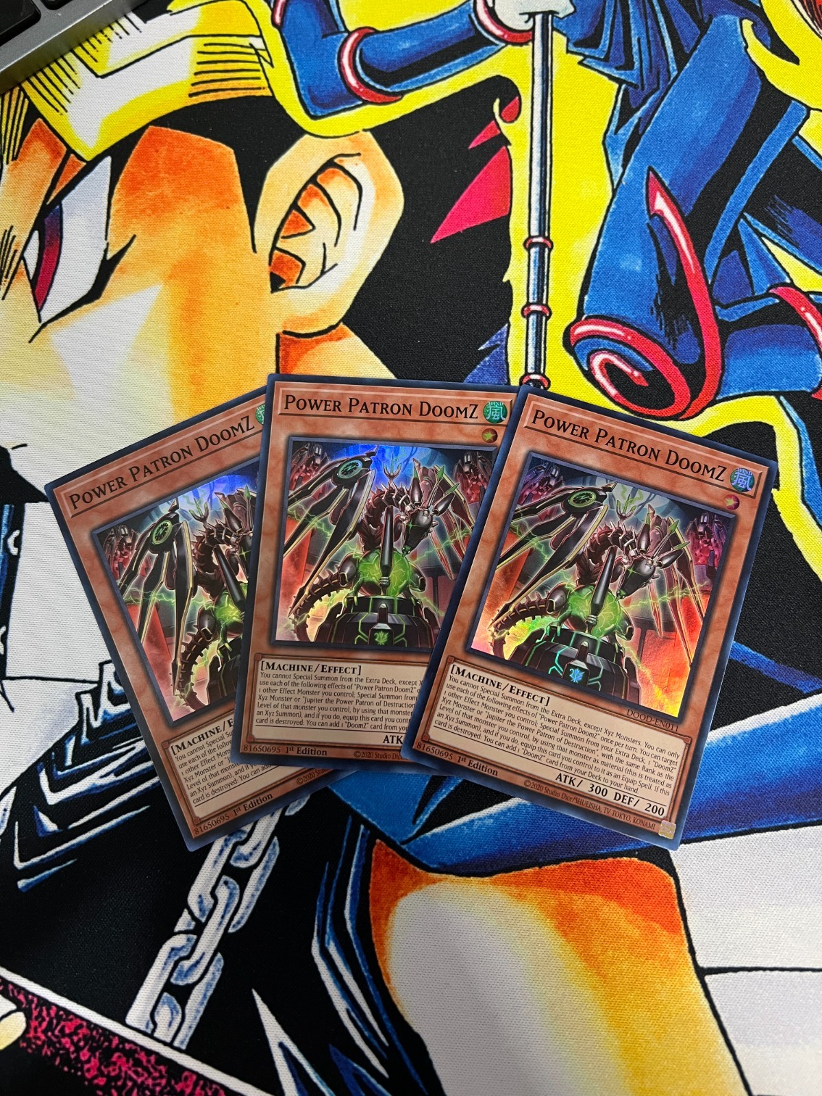 Power Patron DoomZ 3x - DOOD-EN011 - 1st Edition - Super Rare - NM - Yugioh