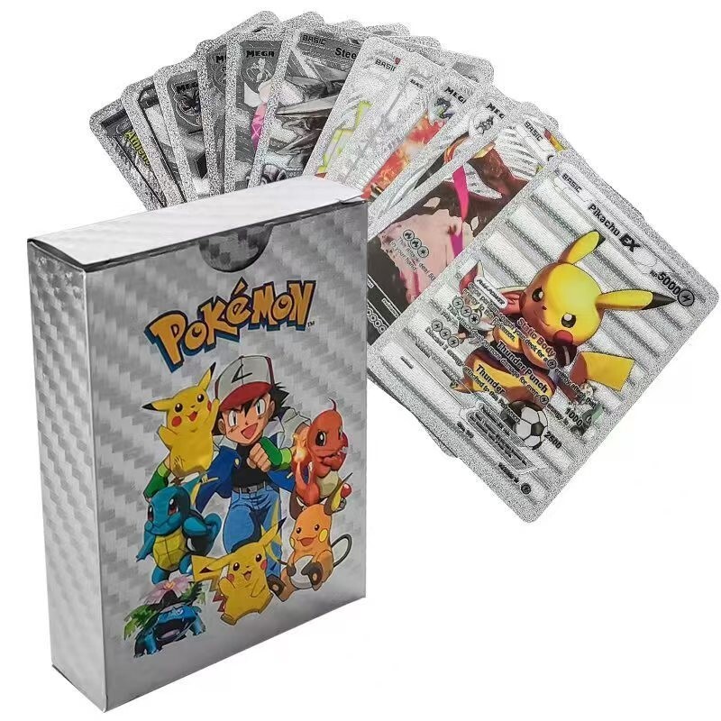 Foil Multi-Color Pack 55 Card TCG GX Vmax GX Card Charizard Rare Pokémon Card