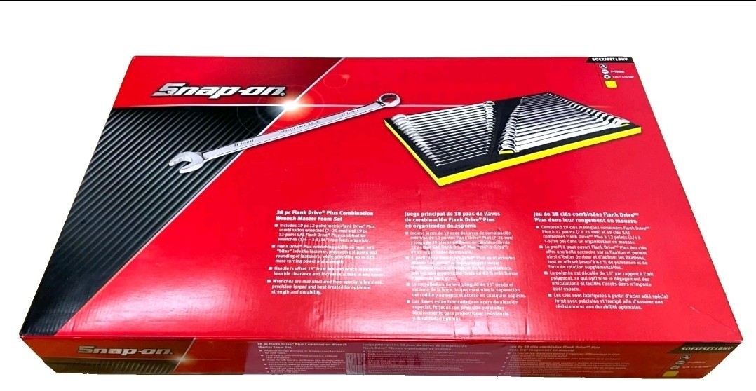 Snap-on Tools Hi-Viz 38pc MASTER Flank Drive Plus Wrench Set Snap-on Tools Hi-Viz 38pc MASTER Flank Drive Plus Wrench Set