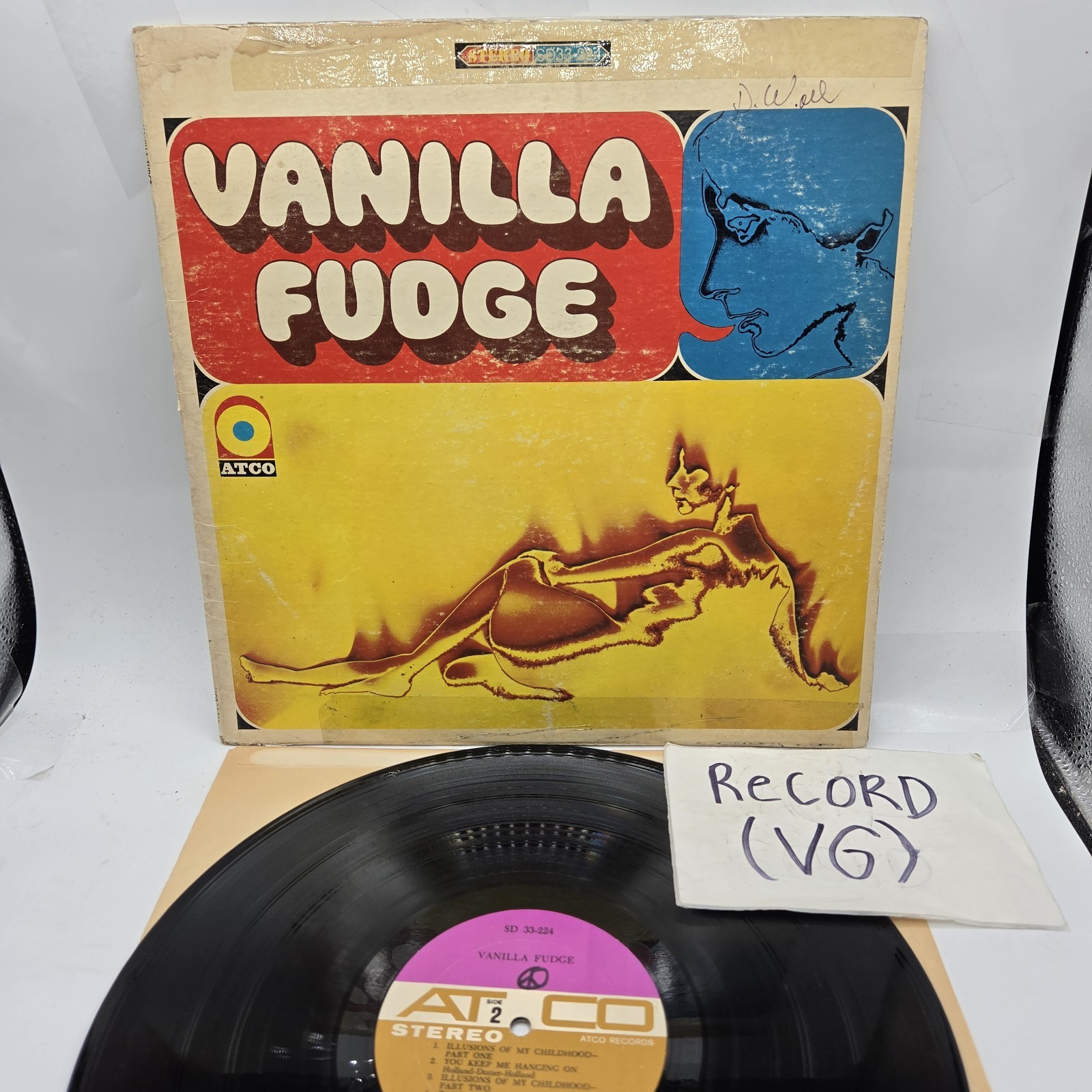 Vanilla Fudge Self Titled Vinyl Lp 1967 ATCO Records SD-33-224 First Pressing VG Vanilla Fudge Self Titled Vinyl Lp 1967 ATCO Records SD-33-224 First Pressing VG