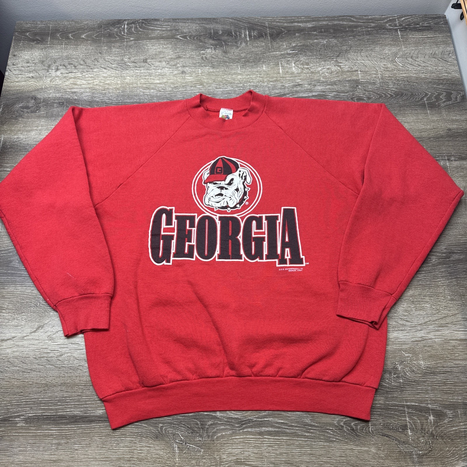 Vintage 80’s Georgia Bulldogs UGA Crewneck Sweatshirt XL (Fits Large) USA Made