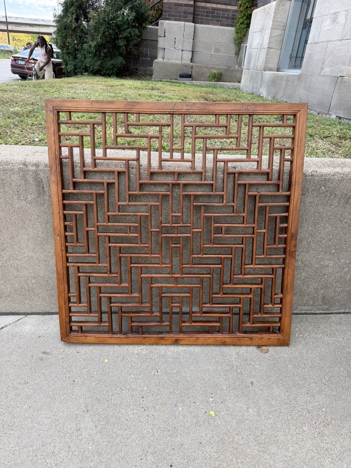 Antique 19th Century Chinese Hardwood Dividing Screen