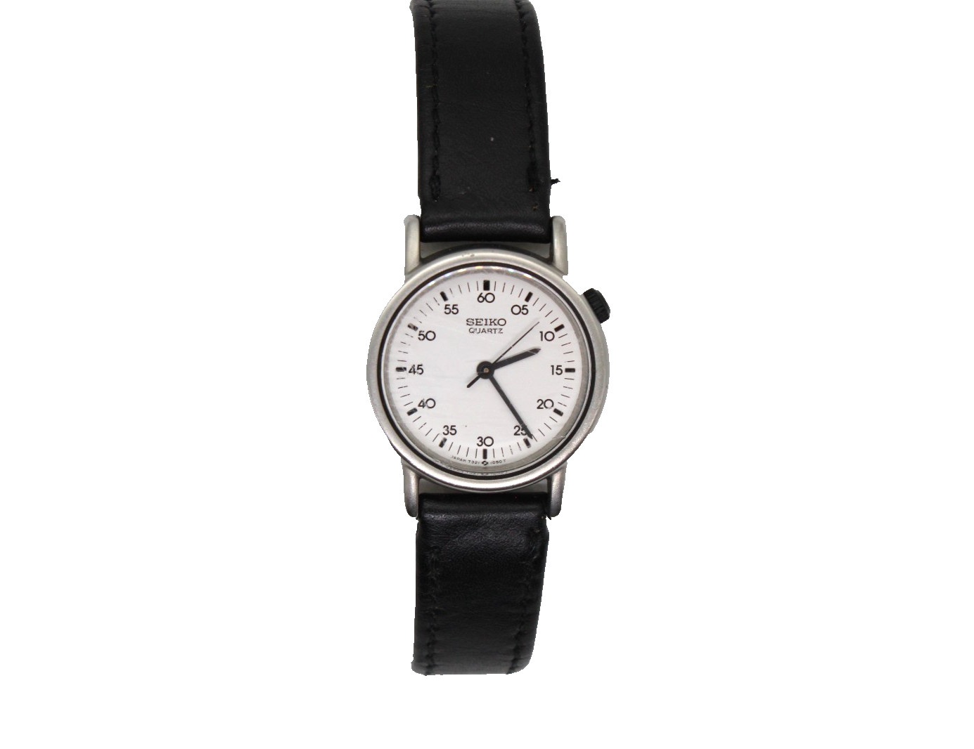 1985 Vintage Seiko Avenue 7321-0220 Silver White 25mm Ladies Watch New Battery 1985 Vintage Seiko Avenue 7321-0220 Silver White 25mm Ladies Watch New Battery