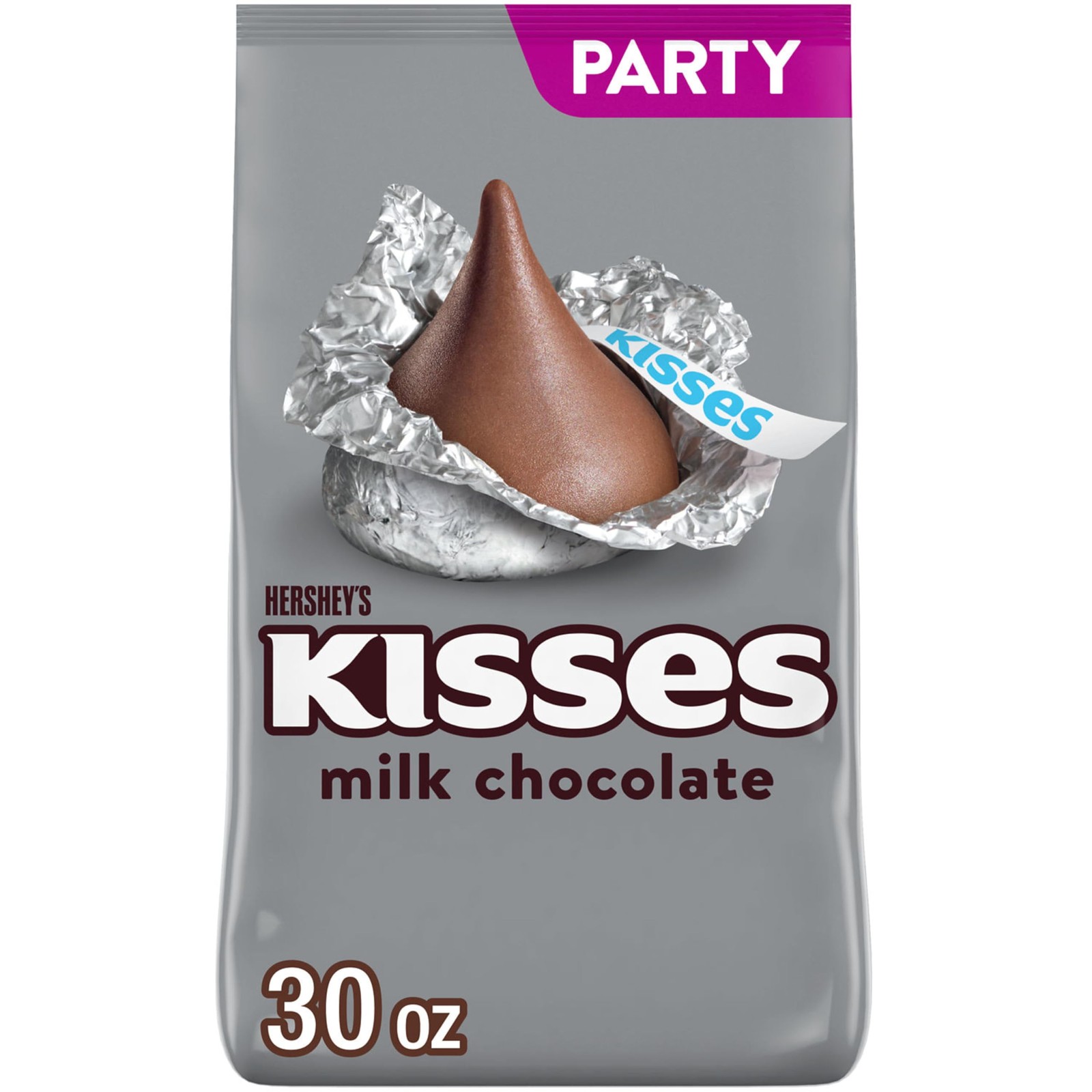 HERSHEY\'S KISSES Milk Chocolate Candy Bulk Party Pack, 30 Ounce (Pack of 1)