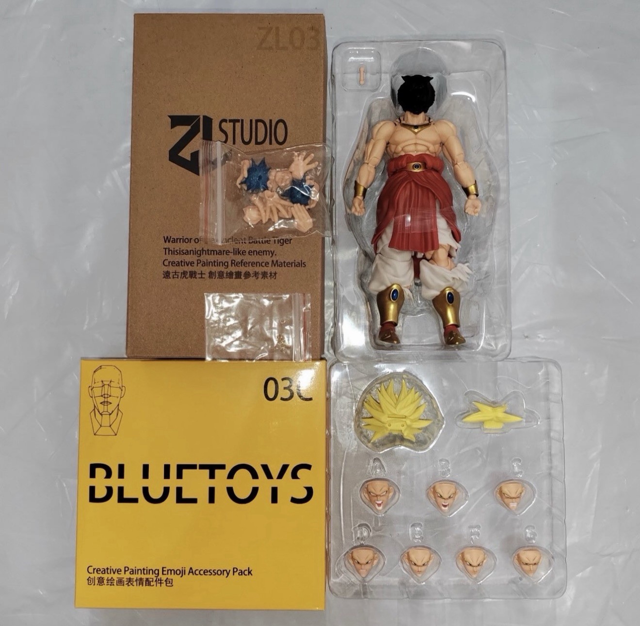 SH Figuarts Dragon Ball Z ZL Studio ZL03 Super Saiyan Broly New Us Seller