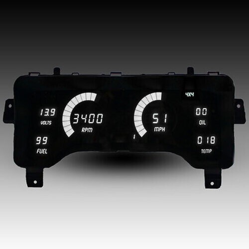 1997-2006 Jeep TJ Jeep LED Direct Replacement Gauge Cluster, White LEDs DP6014W