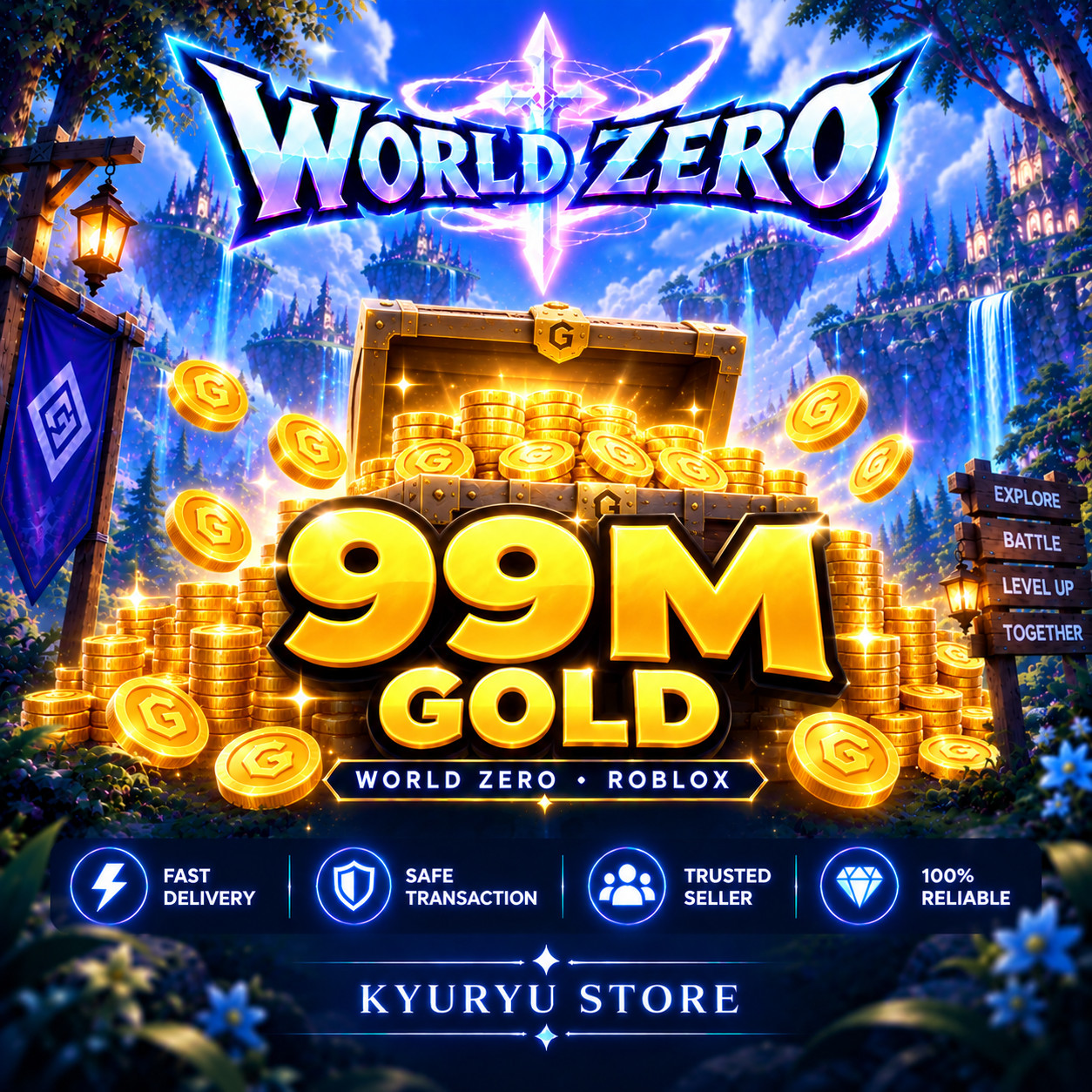 World Zero - 99M GOLD - Gold world zero