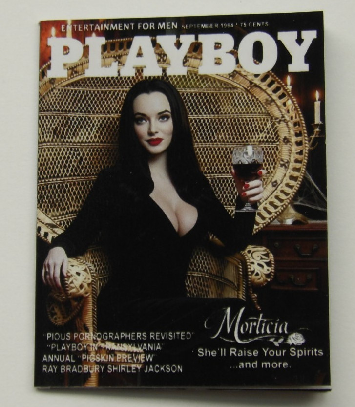 1/6 Scale Custom Playboy - Morticia Addams - full interior for 12 in figures