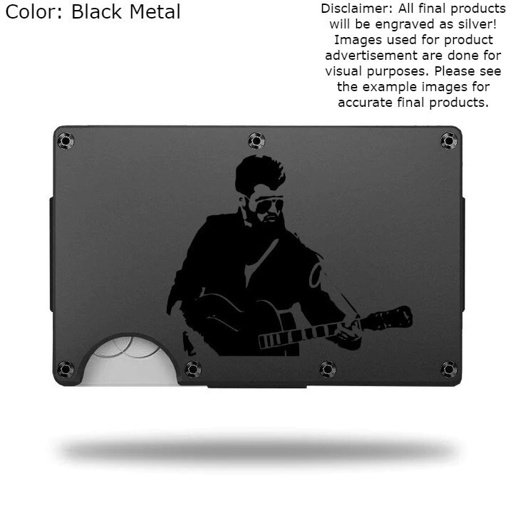 Custom GEORGE MICHAEL 1963-2016 Laser Engraved Wallet - Pick A Wallet Color