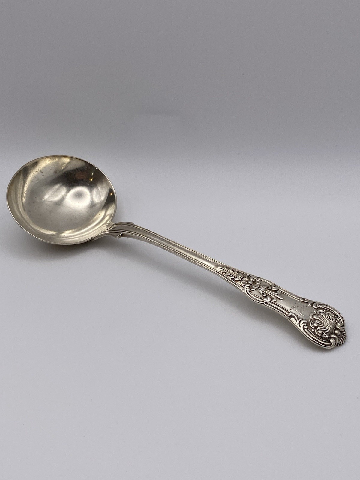 Rare 1832 Sterling Silver Sauce Ladle – English Hallmarked, With Crest