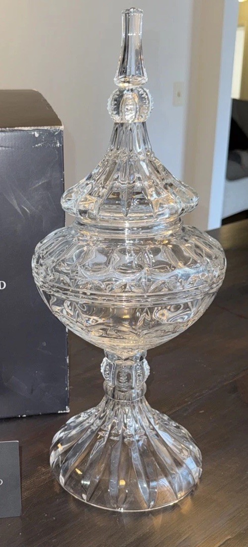 Excellent Marquis by Waterford crystal Lidded jar 19” Tall Excellent Marquis by Waterford crystal Lidded jar 19” Tall