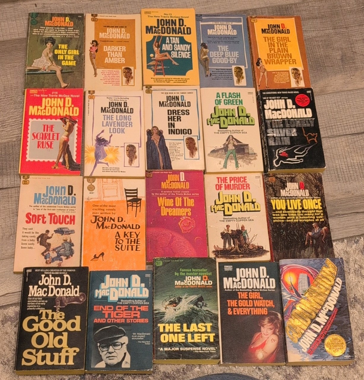 Vintage John D. MacDonald Paperback Lot of 20: Mixed Travis McGee Sci-Fi Mystery