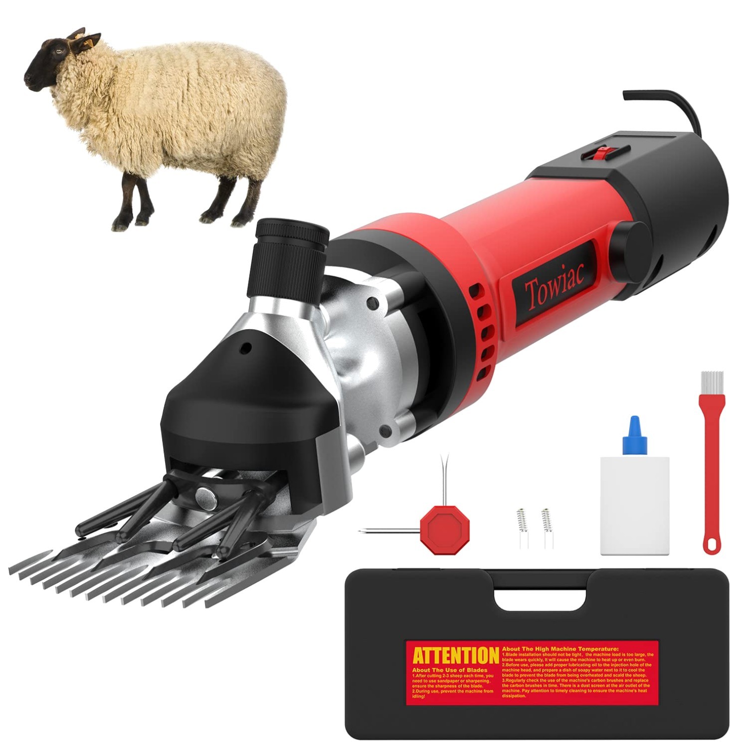 Professional Electric Sheep Clipper - 6-Speed Shears