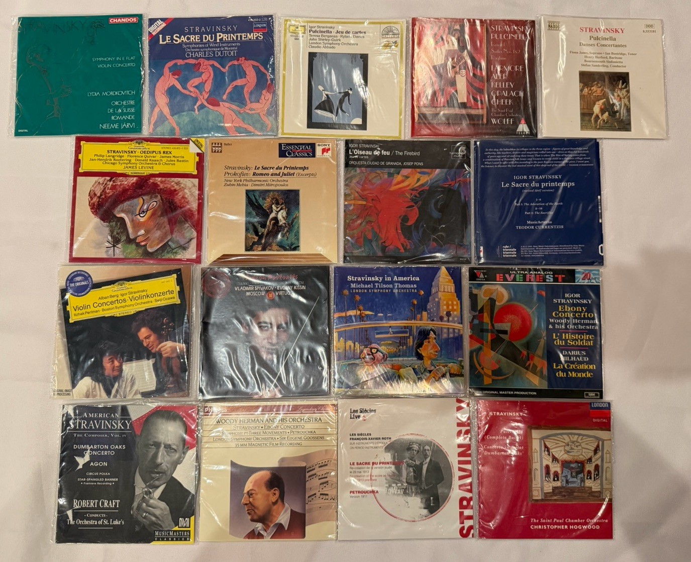 Lot 17 Igor Stravinsky CDs Classical Music Albums MINT DISCS No Cases