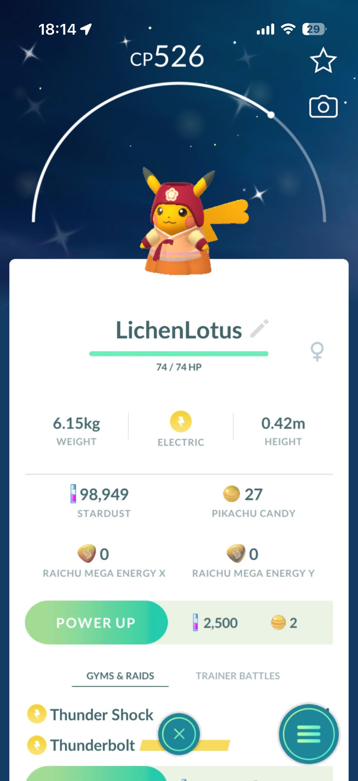 PTC ONLY Pokémon Shiny Orange Hanbok Pikachu  *2026 New Release*