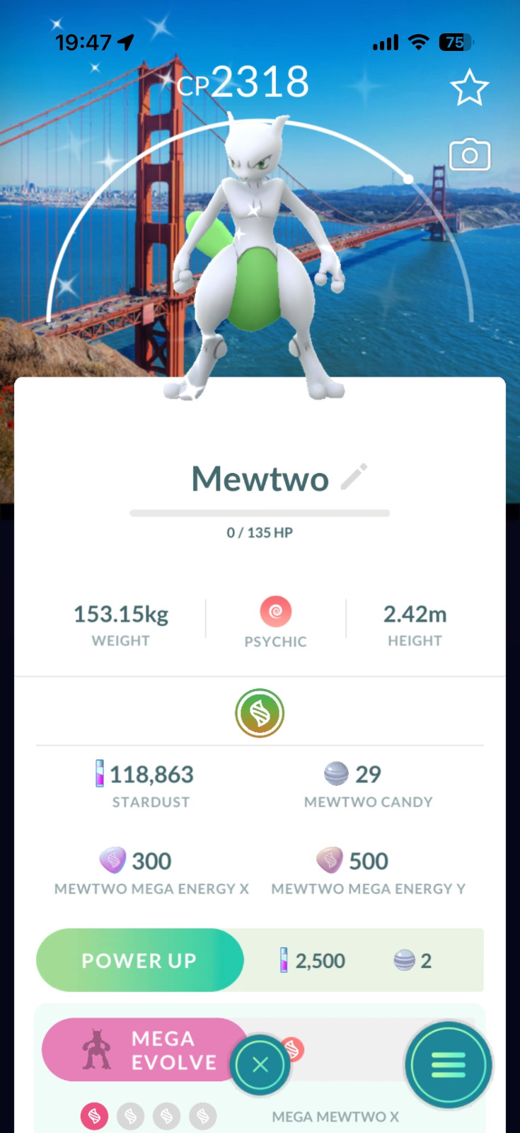 Pokémon Shiny Mewtwo San Francisco Golden Gate BG - SF Worlds Pokémon Shiny Mewtwo San Francisco Golden Gate BG - SF Worlds