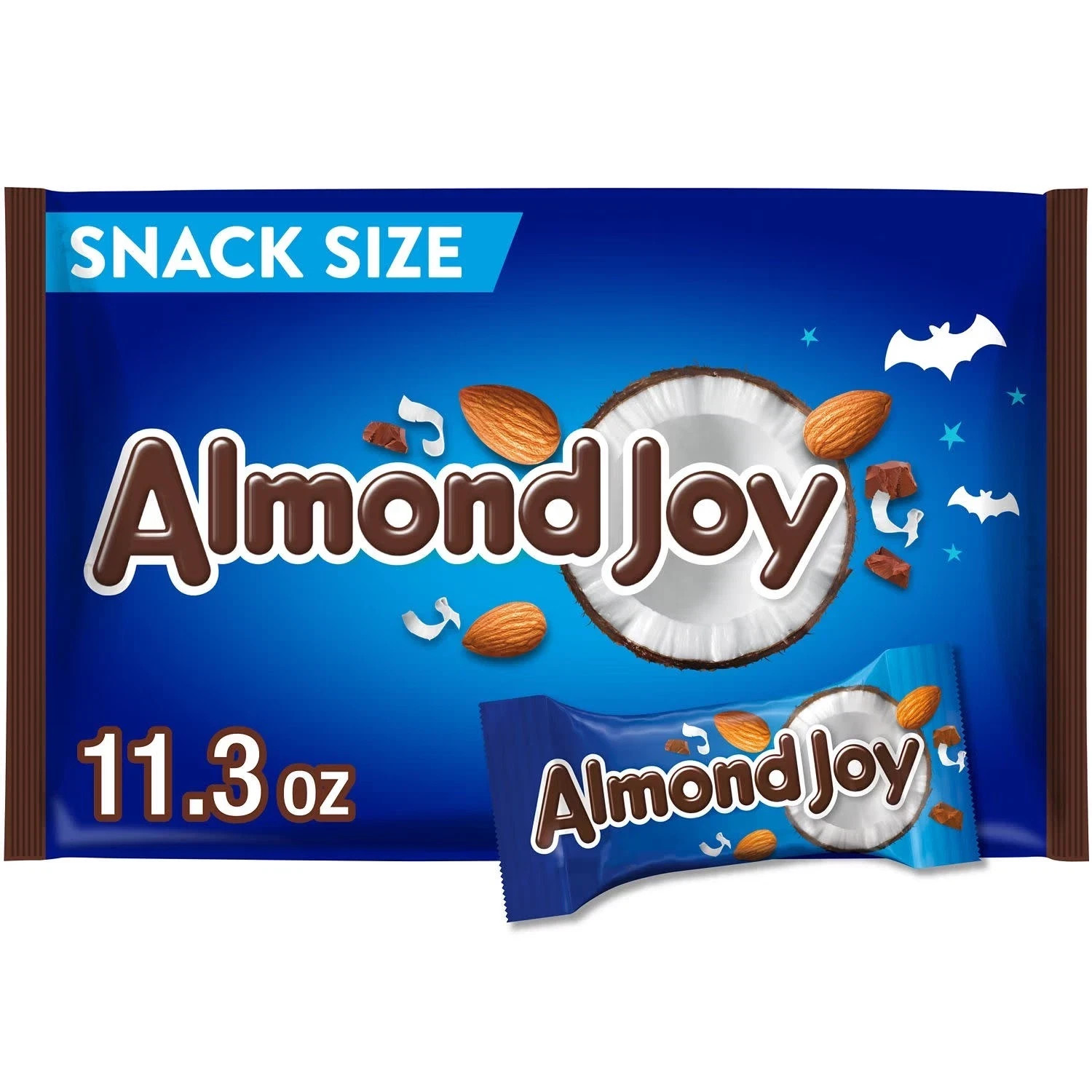 Almond Joy Coconut and Almond Chocolate snack size halloween candy bag 11.3 oz.