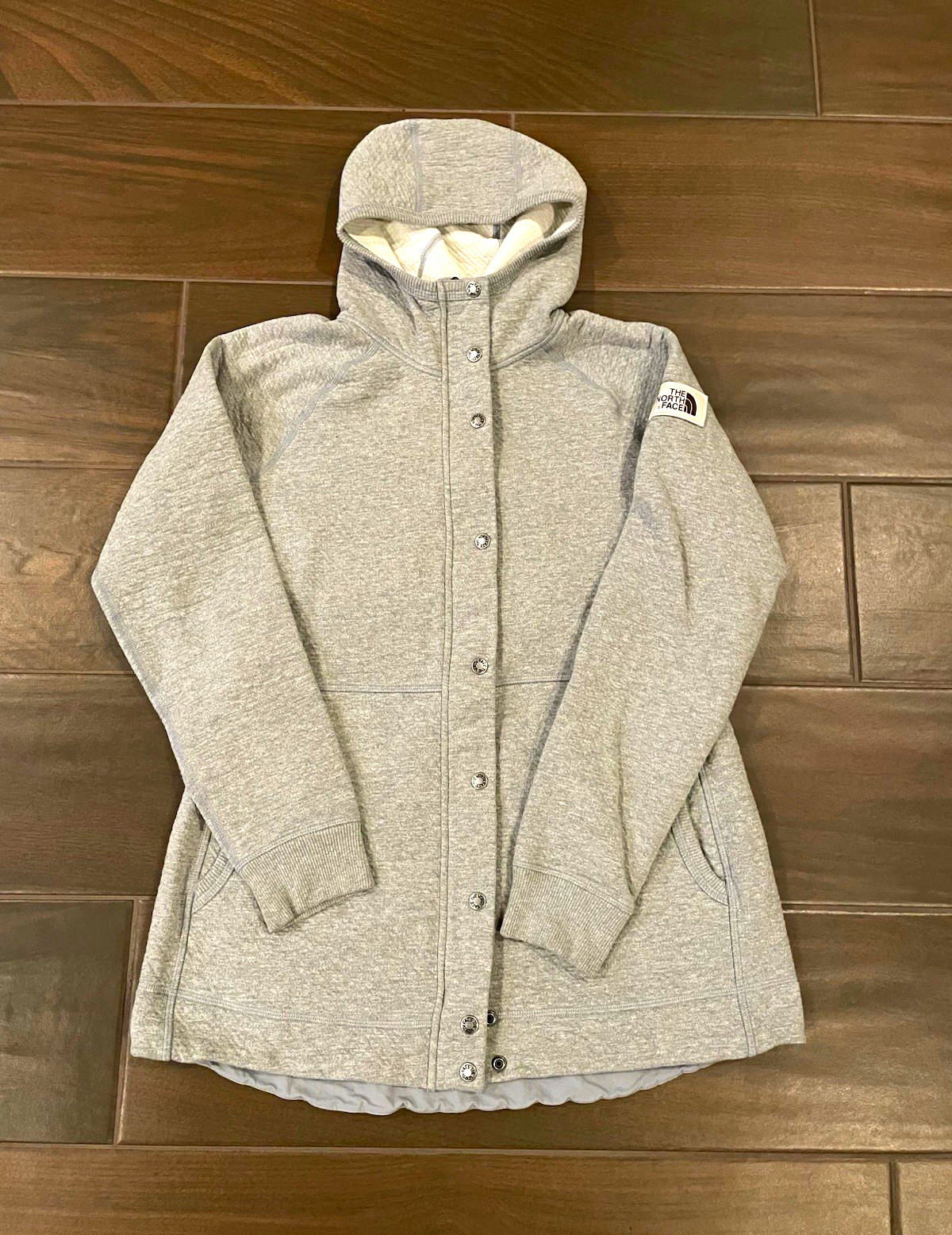 The North Face Neo Thermal 3D Snap Hoodie Jacket - Grey, Women\'s Size L