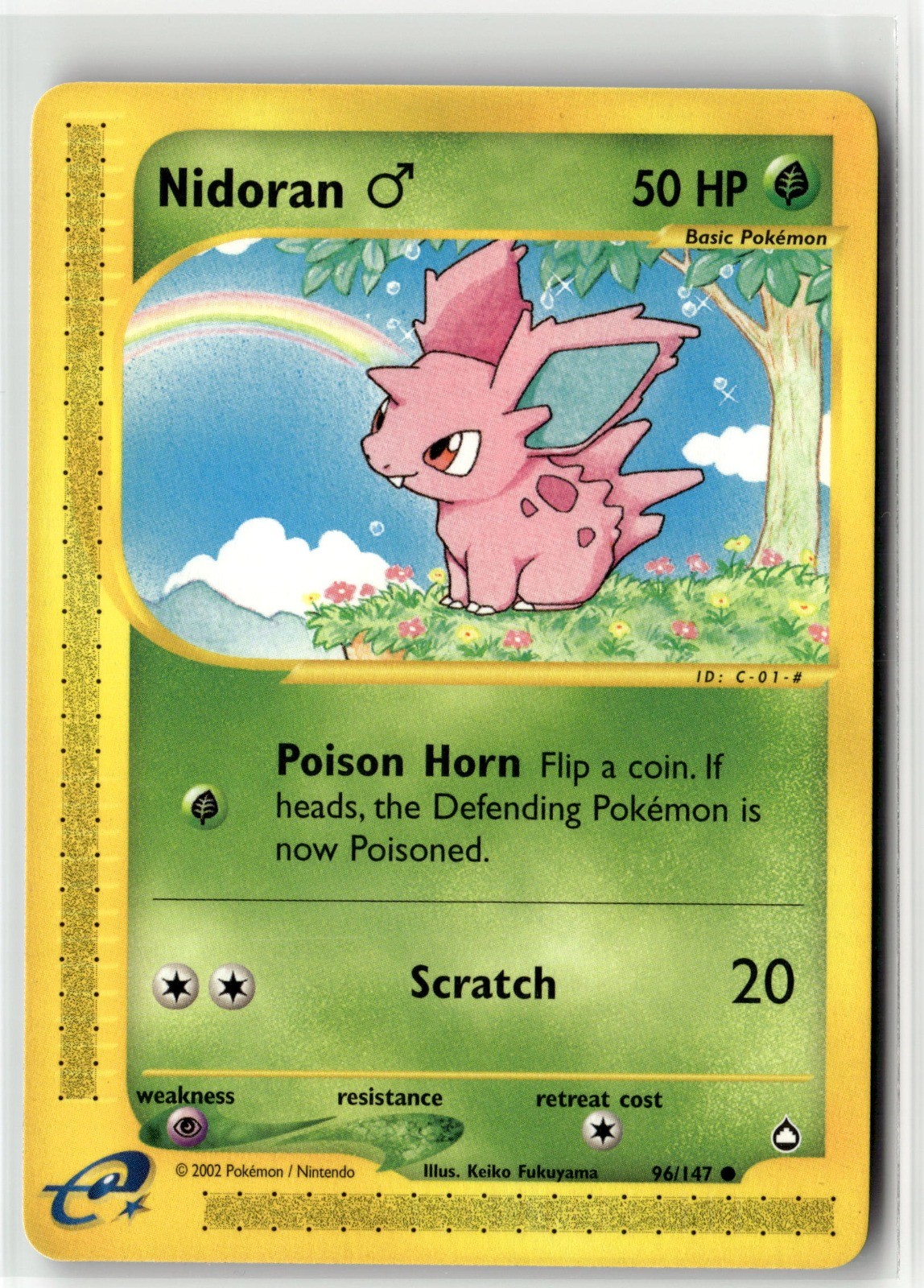 Nidoran M Common Aquapolis 096/147 NM