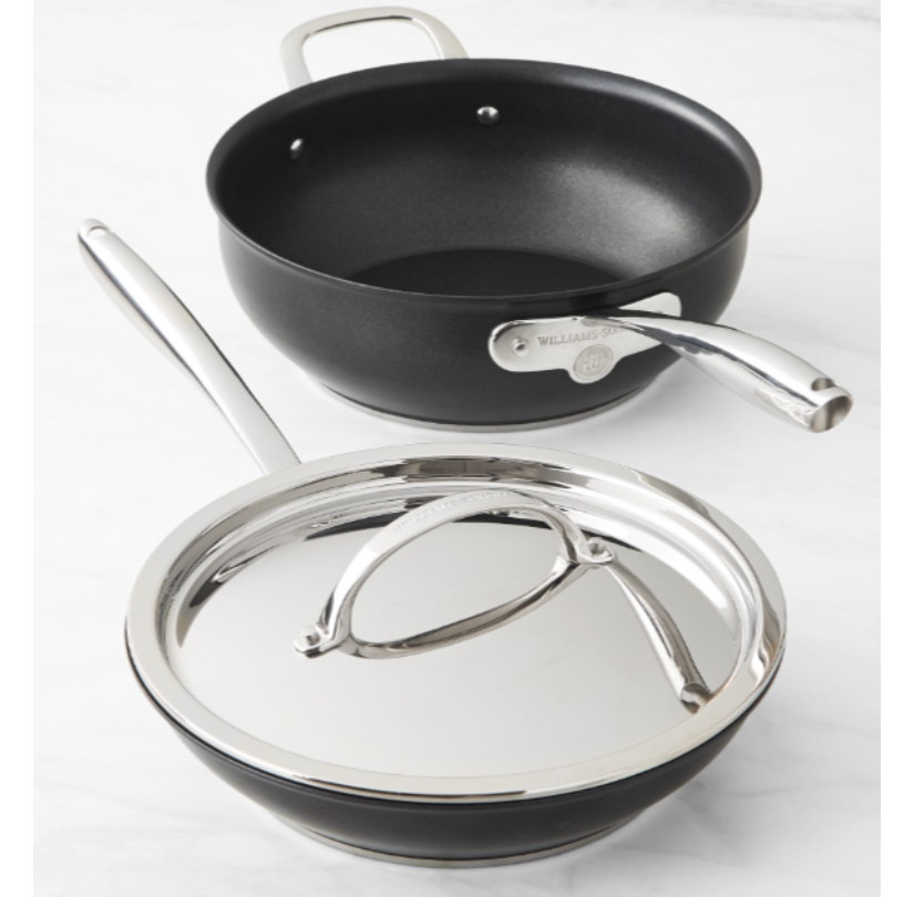 Williams Sonoma Thermo-Clad Nonstick 3-Piece Cookware Set
