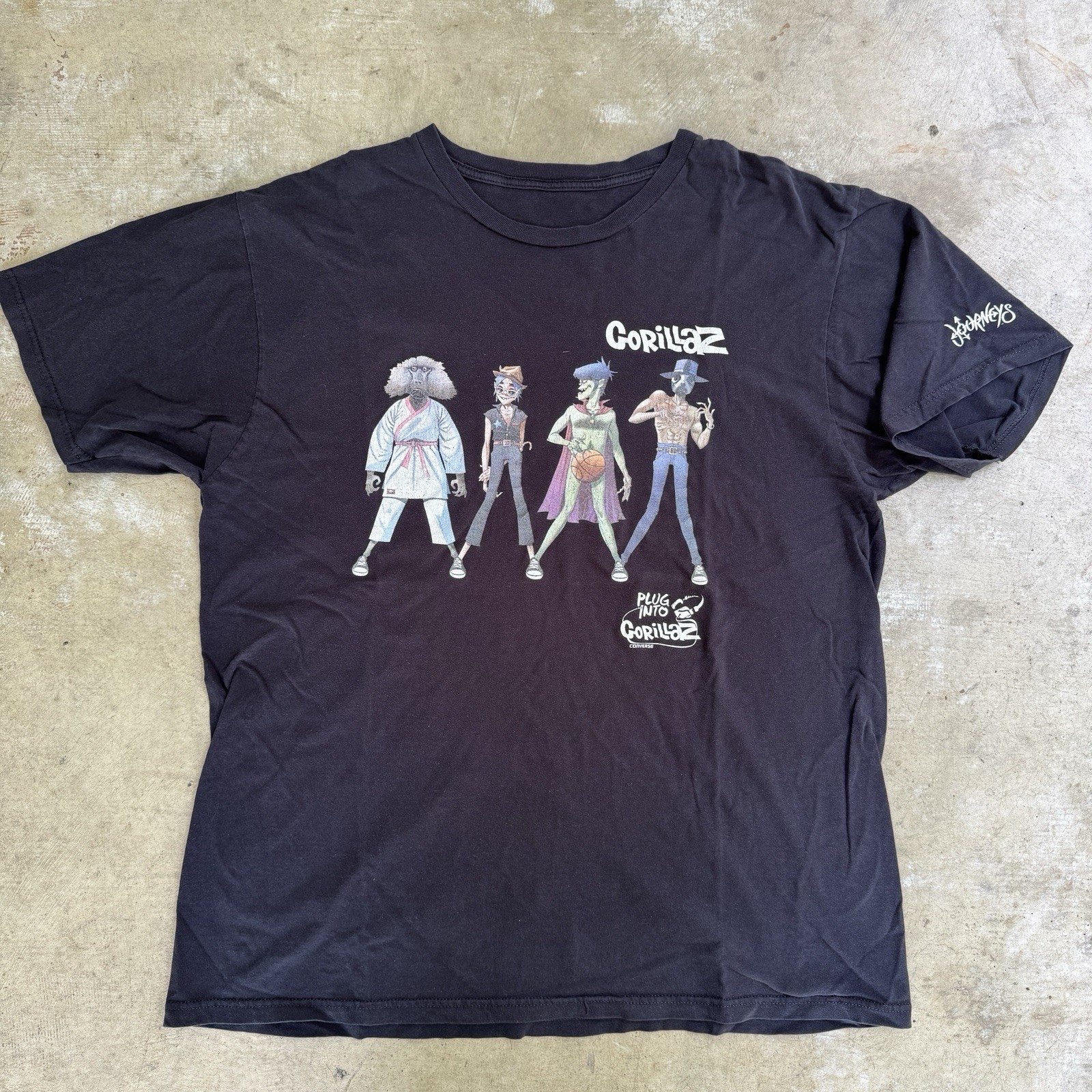 2012 Converse Gorillaz Journeys Shirt Andre 3000 LCD Soundsystem DoYaThing Rare