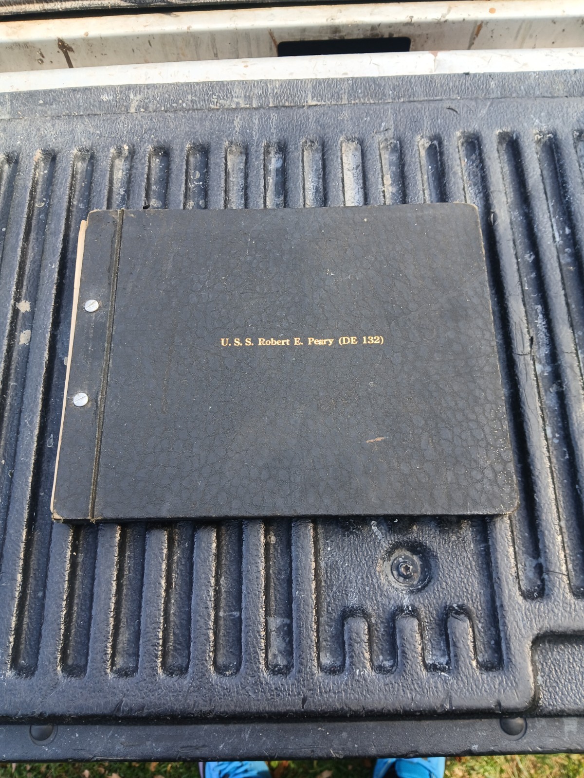 U.S.S. Robert E. Peary (DE 132) Ships Order Book Rare U.S.S. Robert E. Peary (DE 132) Ships Order Book Rare