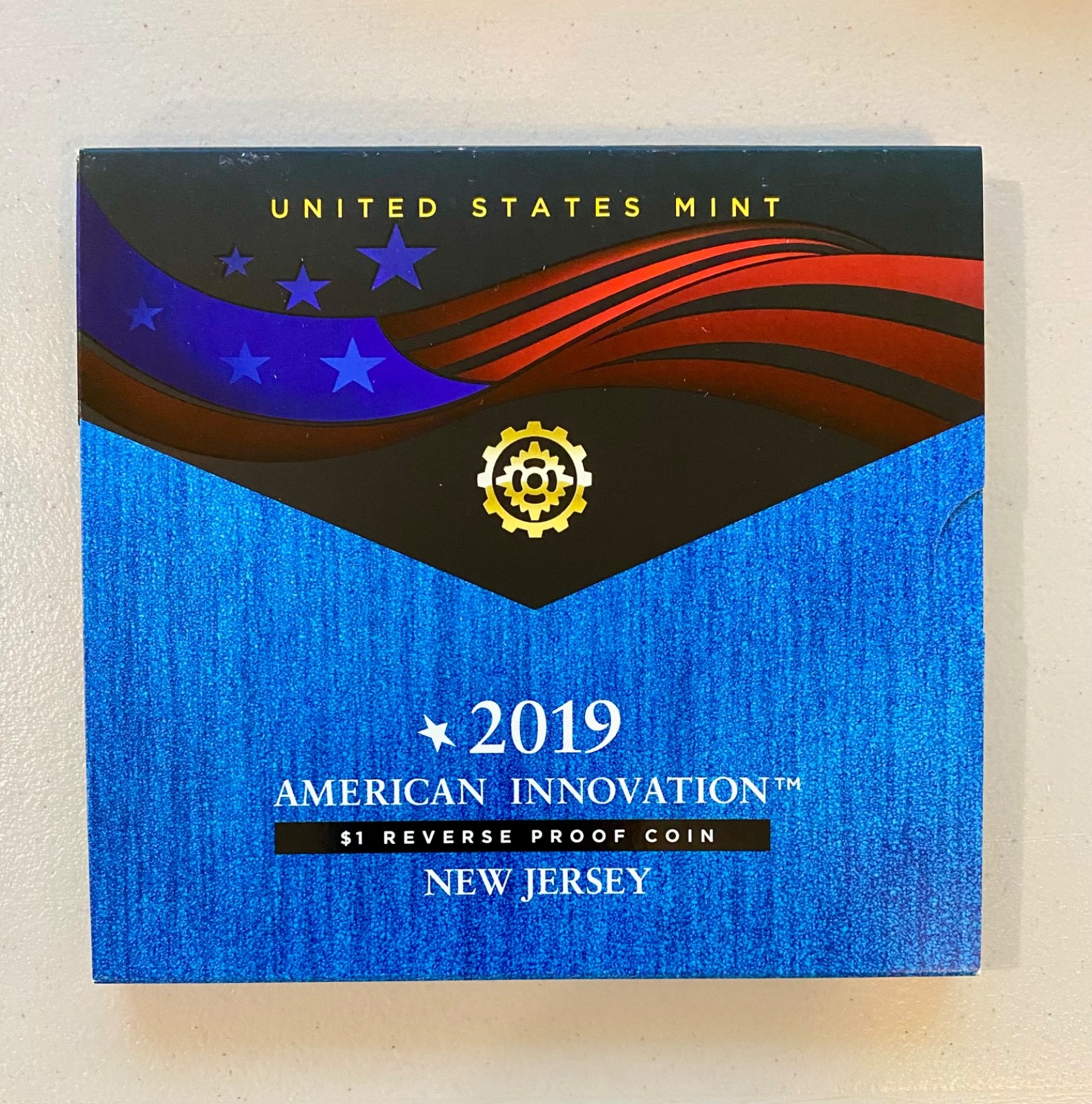 2019 American Innovation $1 Reverse Proof-New Jersey-US Mint Special Package