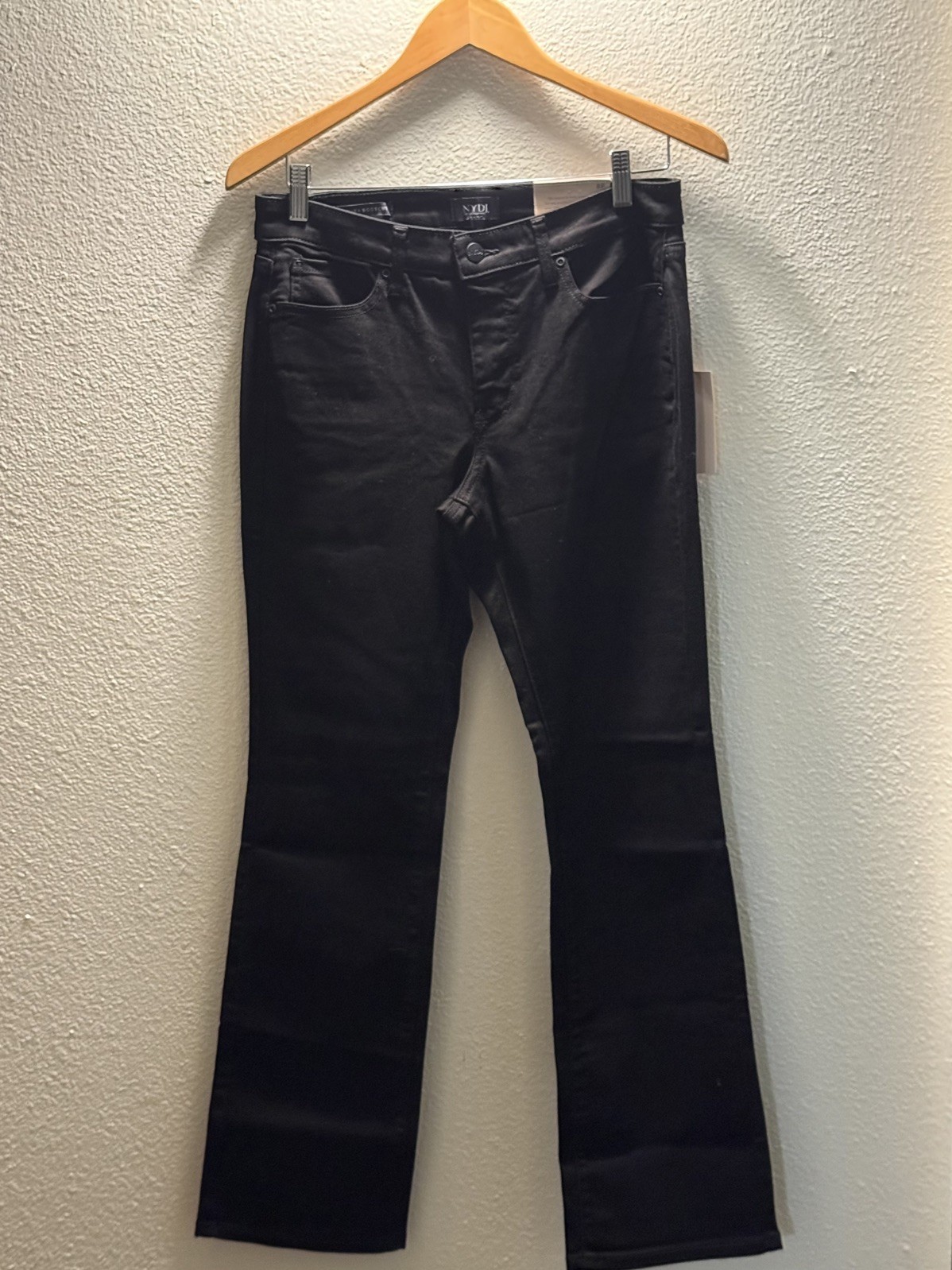 NYDJ Barbara Bootcut Jeans 8 Petite Black Mid Rise Stretch/Lift Tuck BRAND NEW NYDJ Barbara Bootcut Jeans 8 Petite Black Mid Rise Stretch/Lift Tuck BRAND NEW