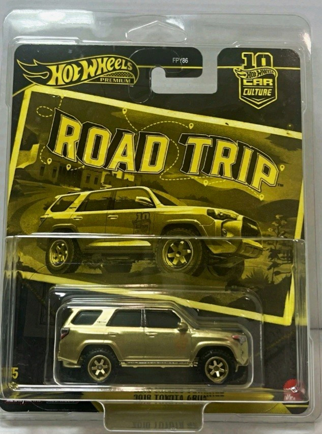 Hot Wheels Chase 0/5 Car Culture Road Trip 2018 Toyota 4Runner Gold