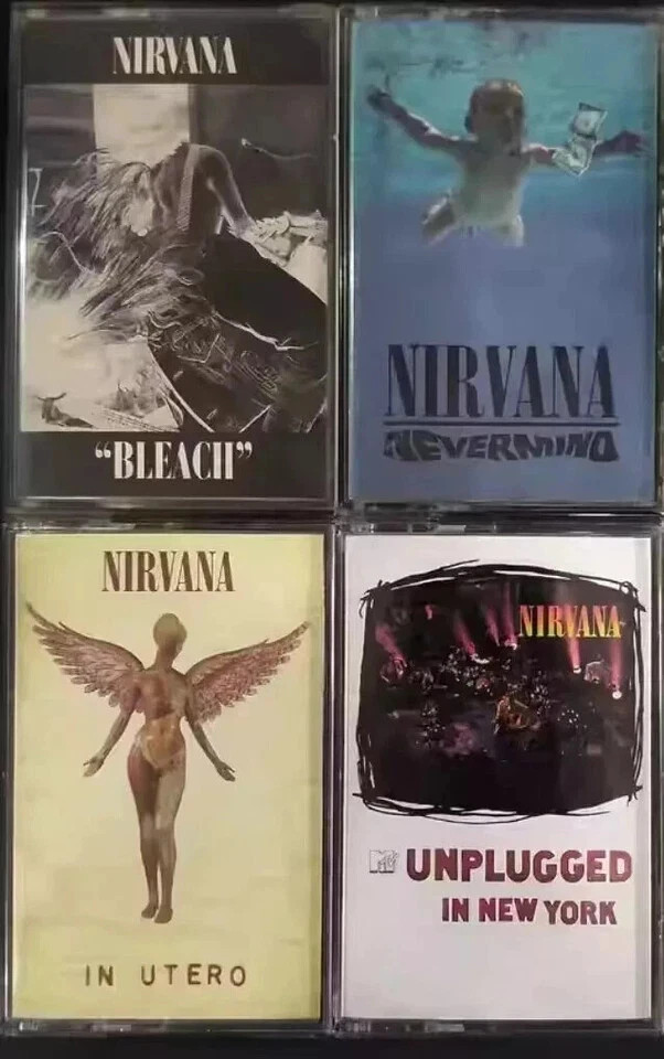 4pcs Nirvana Nevermind Cassette Tape Songs Cassette sealed New